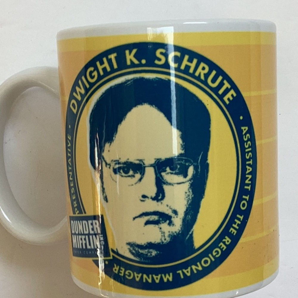 The Office Dwight Schrute Assistant To The Regional Manager Yellow &‎ Blue Mug